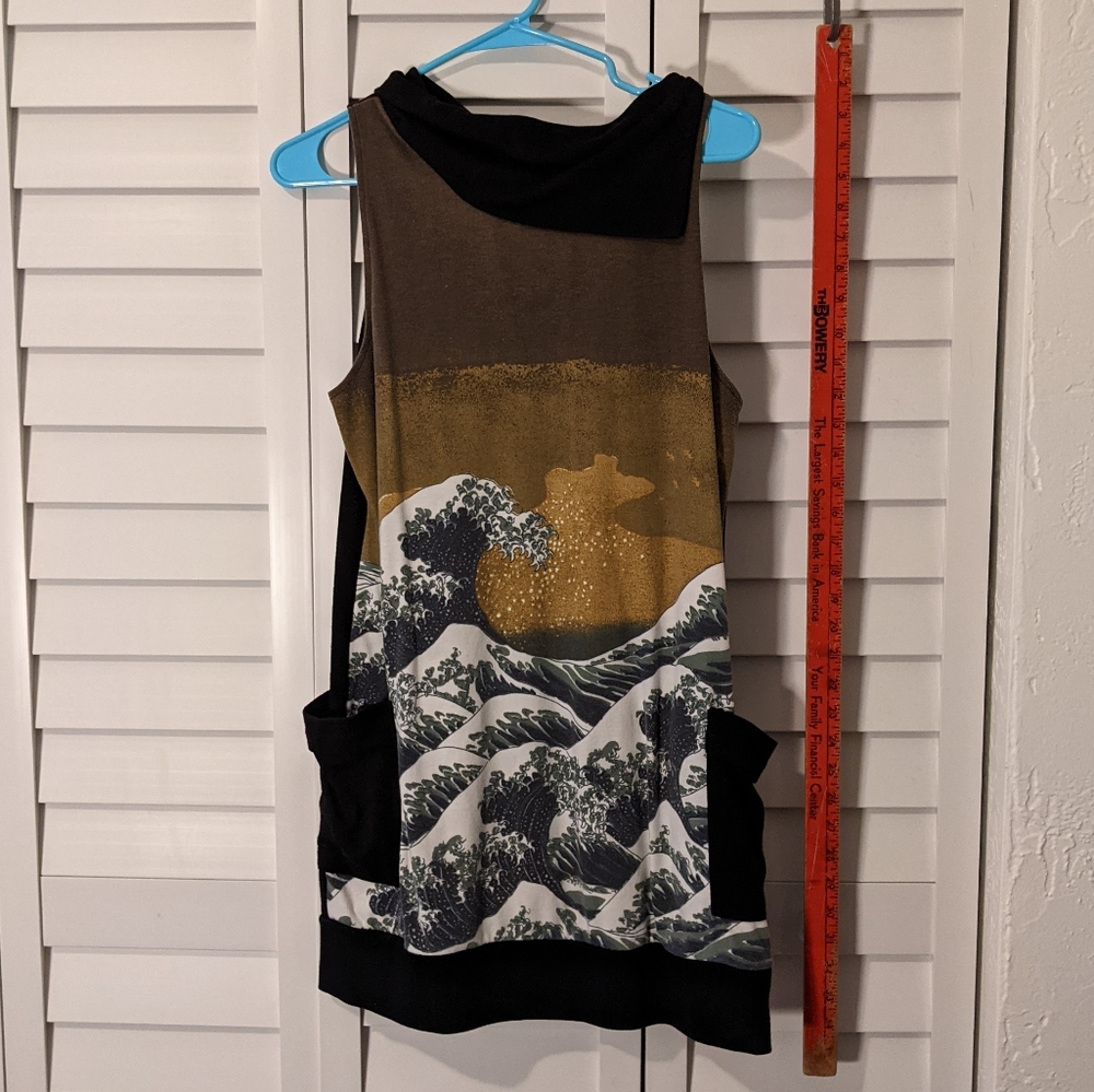 Great wave 🌒 cotton tunic dress with pockets